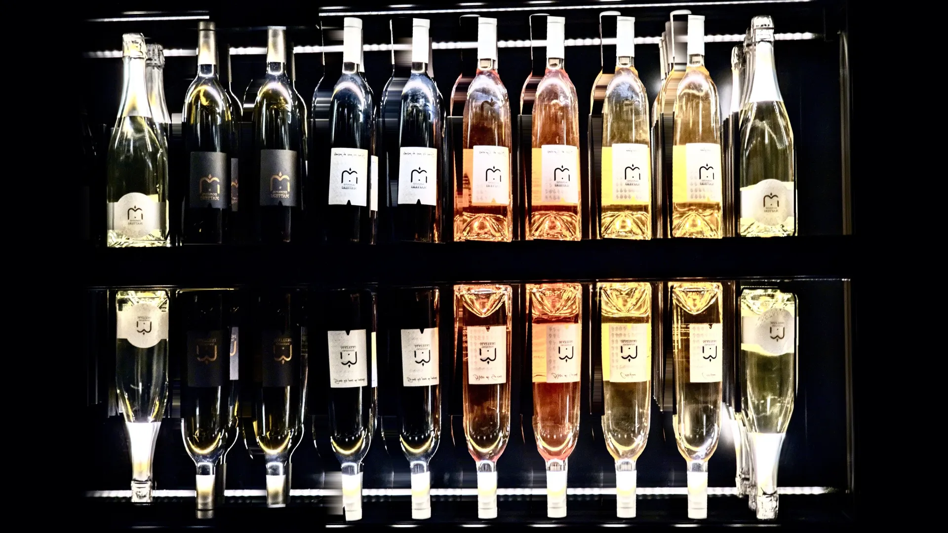 bouteilles vitrine